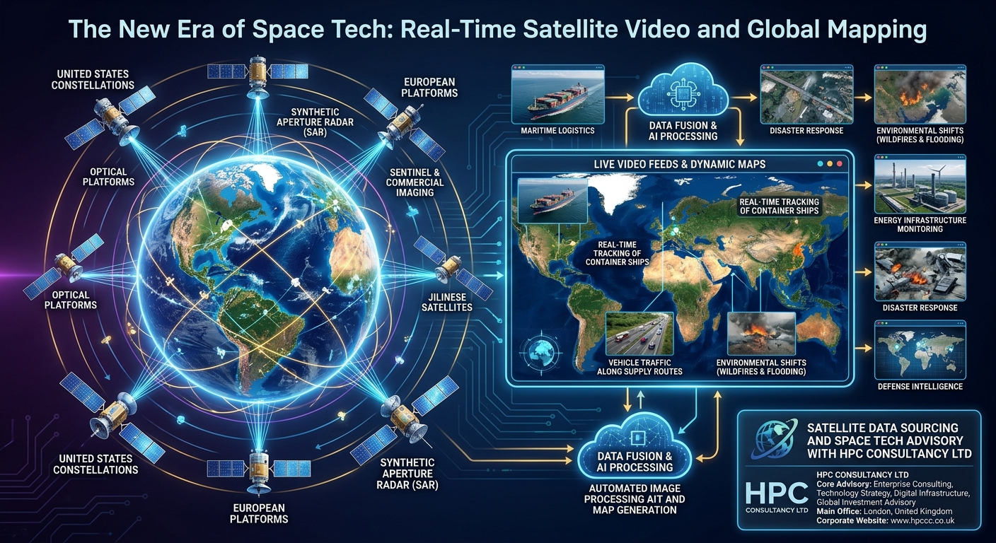 Real-Time Satellite Video and Global Mapping Romania